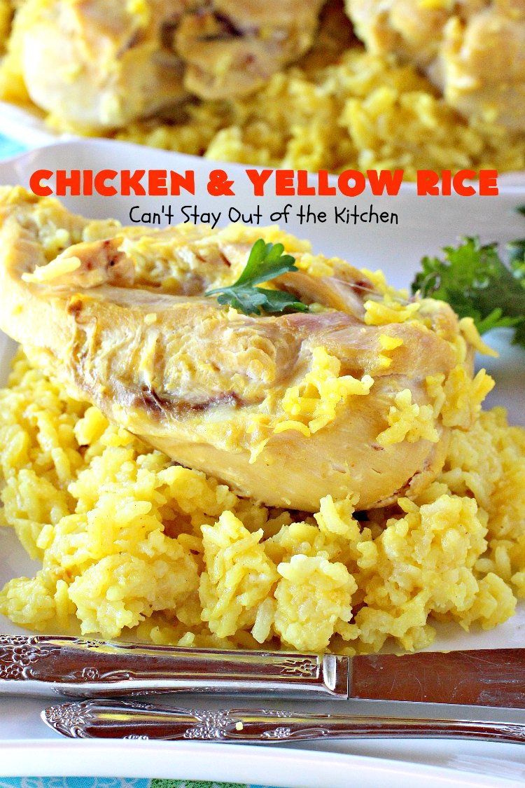 Chicken And Yellow Rice Casserole
 Chicken and Yellow Rice Can t Stay Out of the Kitchen