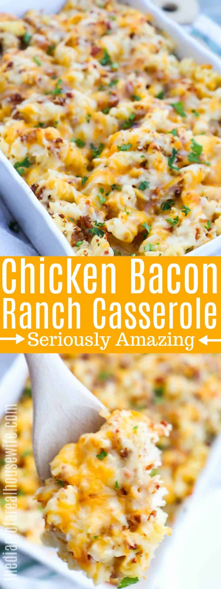 Chicken Bacon Ranch Casserole
 Chicken Bacon Ranch Casserole • The Diary of a Real Housewife
