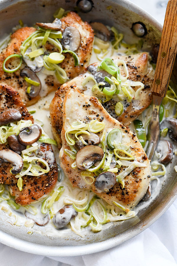 Chicken Breasts And Mushrooms Recipe
 30 Minute Creamy Mushroom and Leek Chicken Breasts
