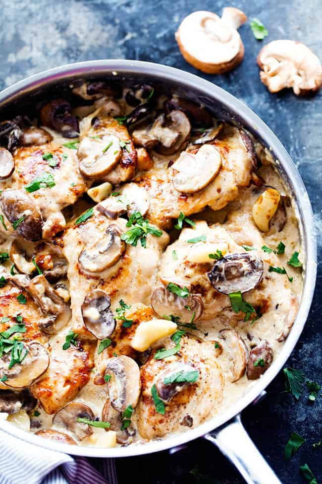 Chicken Breasts And Mushrooms Recipe
 Creamy Garlic Mushroom Chicken