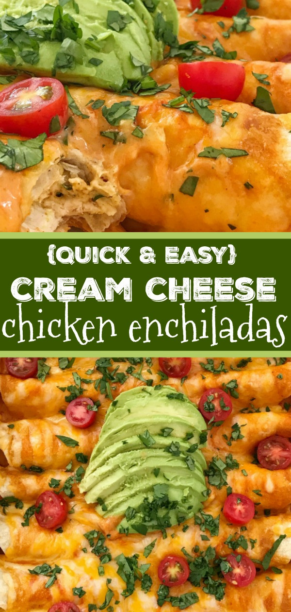 Chicken Enchiladas Recipe Cream Cheese
 Cream Cheese Chicken Enchiladas To her as Family
