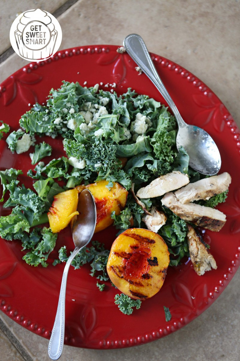 Chicken Kale Salad
 Healthy Chicken Kale Salad with Grilled Peaches · Get