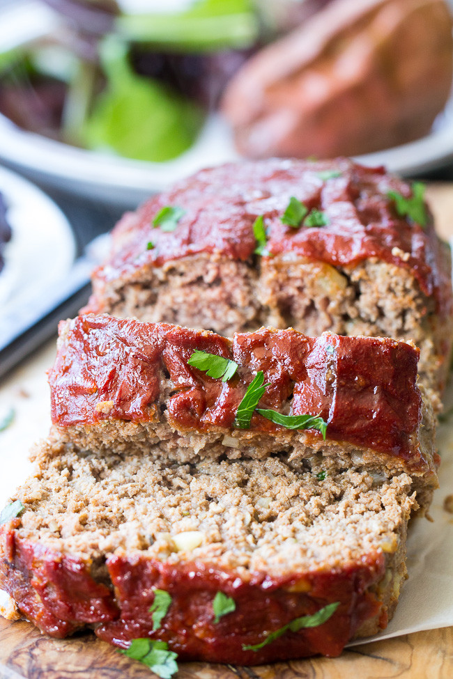 Chicken Meatloaf Paleo
 Whole30 Paleo Meatloaf with Whole30 Ketchup 