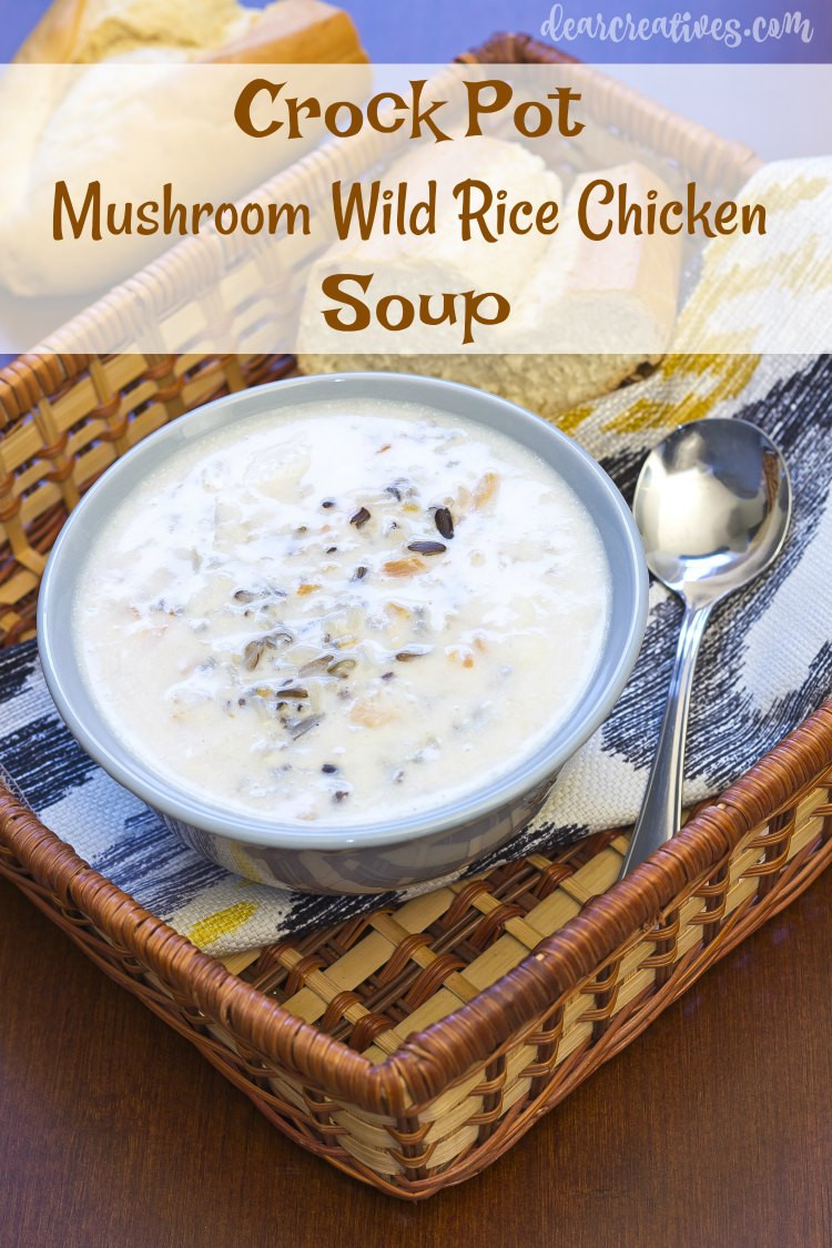 Chicken Mushroom Soup Crock Pot
 Crockpot Mushroom Wild Rice Chicken Soup Recipe