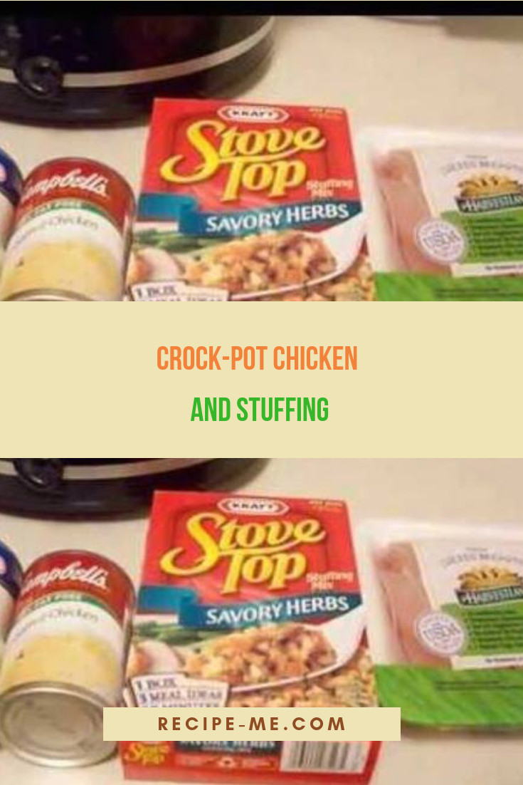 Chicken Mushroom Soup Crock Pot
 Crock Pot Chicken and Stuffing in 2019