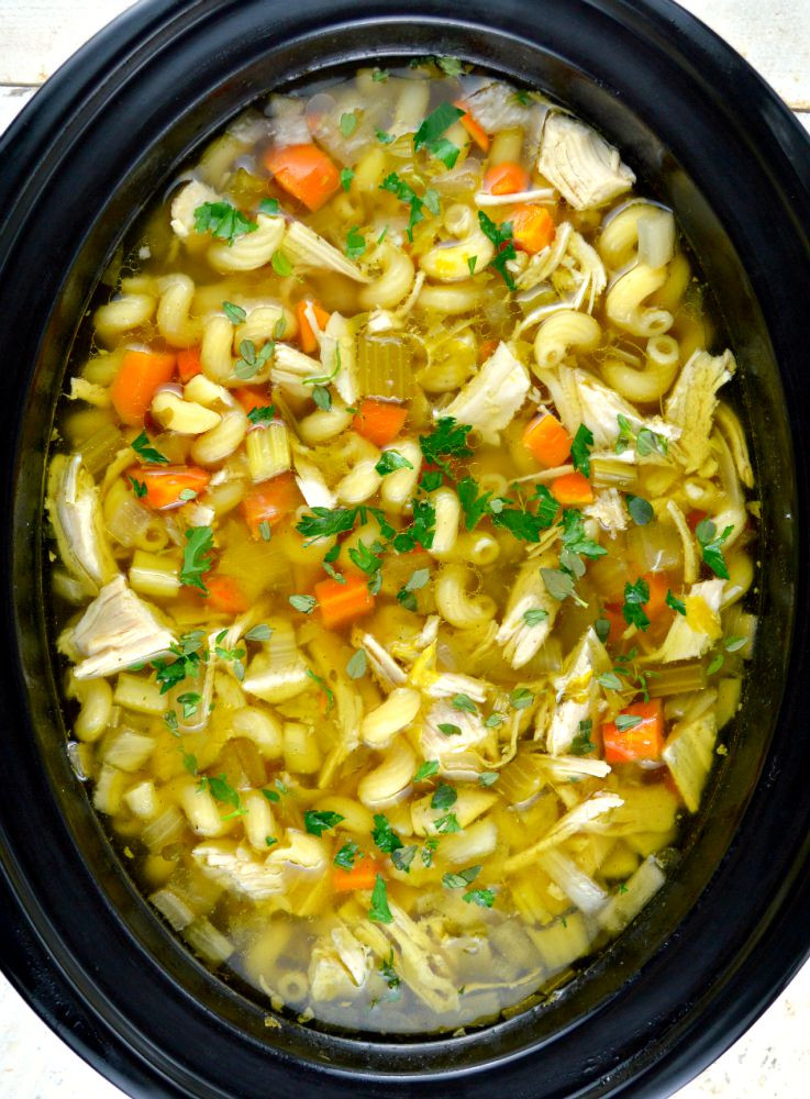 Chicken Noodle soup In Crock Pot Fresh Crock Pot Chicken Noodle soup Gonna Want Seconds