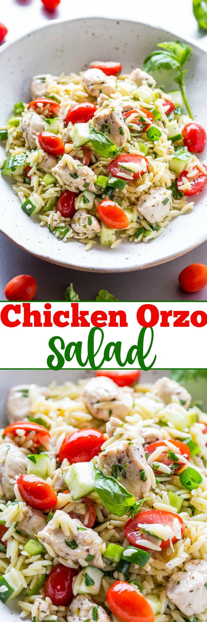 Chicken Orzo Salad
 Chicken Orzo Salad Recipe Easy Pasta Salad Averie Cooks