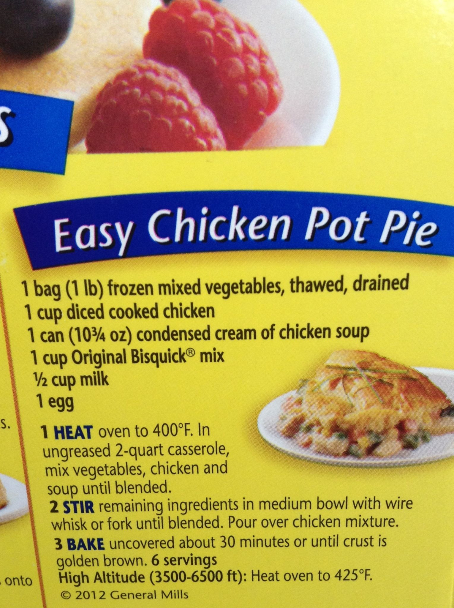 Chicken Pot Pie With Bisquick
 Chicken Pot Pie Bisquick Recipes