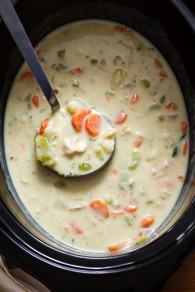 Chicken Potato soup Crock Pot Best Of Slow Cooker Creamy Chicken Potato soup — Eatwell101