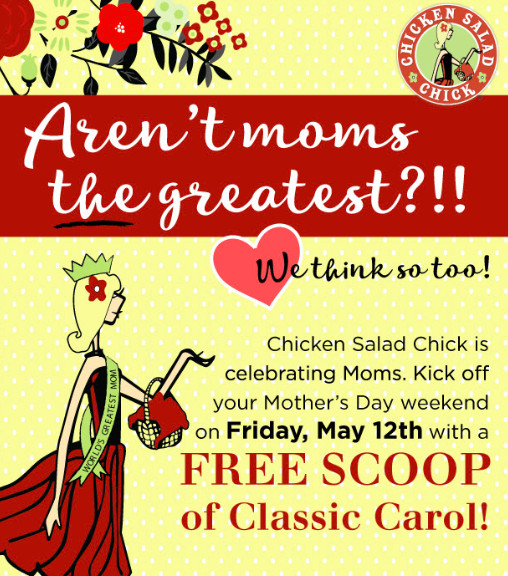 Chicken Salad Chick Athens Ga
 Chicken Salad Chick Free Scoop for Moms Mommy Octopus