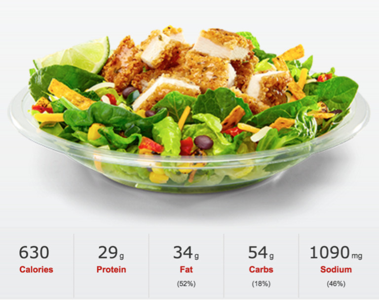 Chicken Salad Nutrition Facts
 calories in a large chicken caesar salad