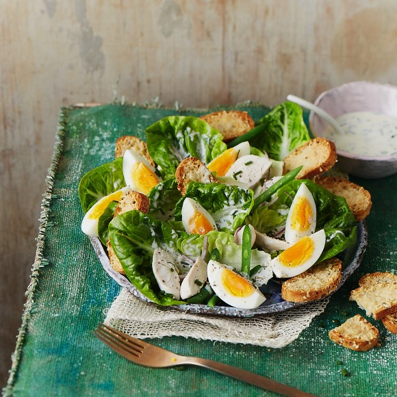 Chicken Salad Recipe With Egg
 Egg and Chicken Caesar Salad Recipe myfoodbook
