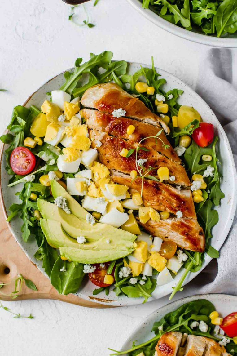 Chicken Salad Recipe With Egg
 Healthy Chicken Cobb Salad Recipe Jar Lemons