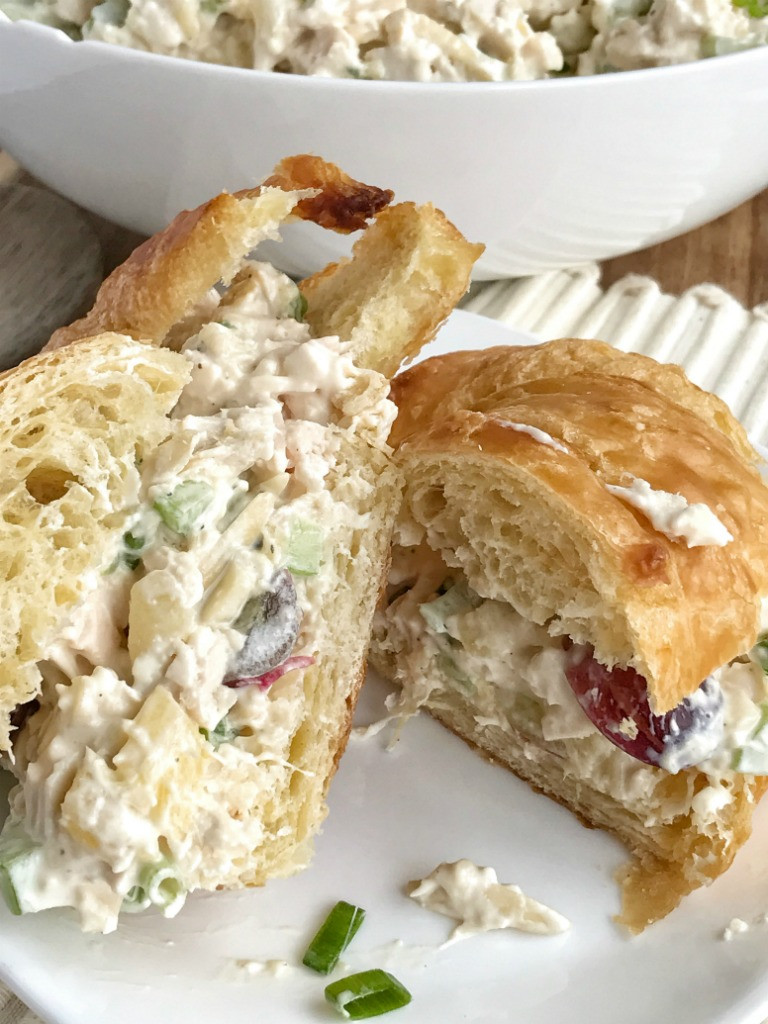Chicken Salad Sandwich Recipe Grapes
 Pineapple Chicken Salad Sandwiches To her as Family