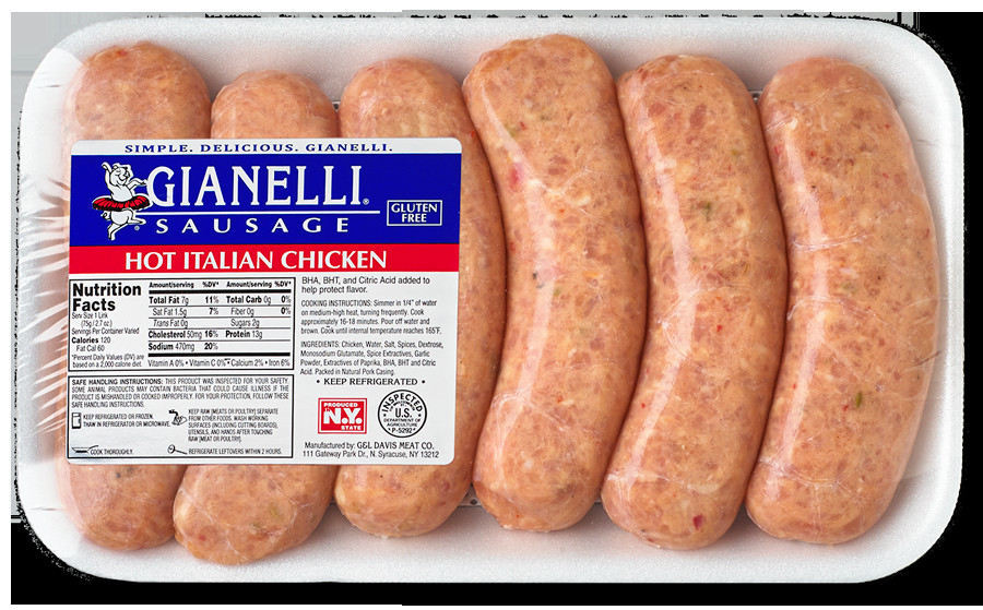 Chicken Sausage Nutrition
 Our Products – Gianelli Sausage