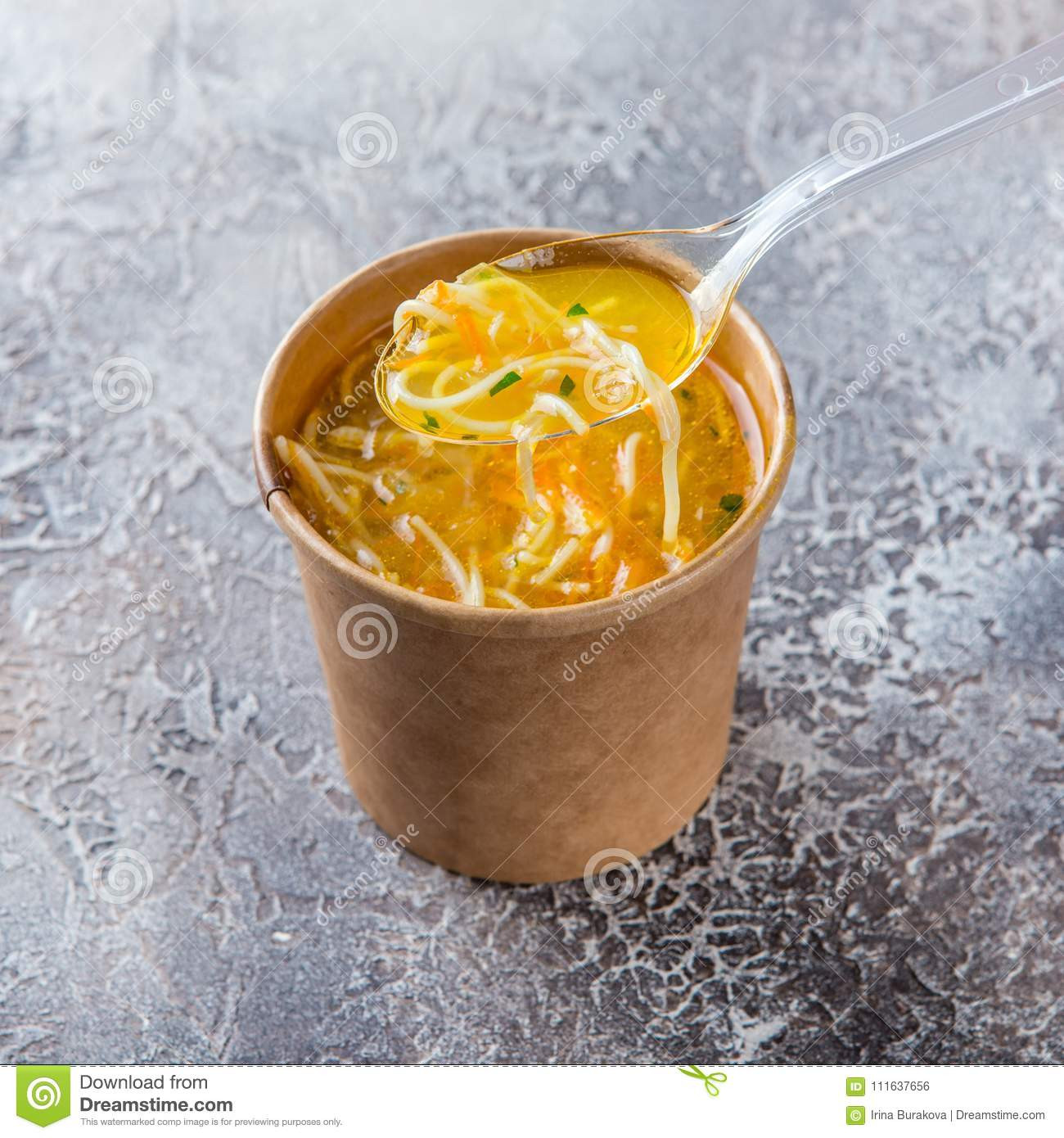 Chicken Soup Delivery
 Chicken noodle soup stock photo Image of bouillon