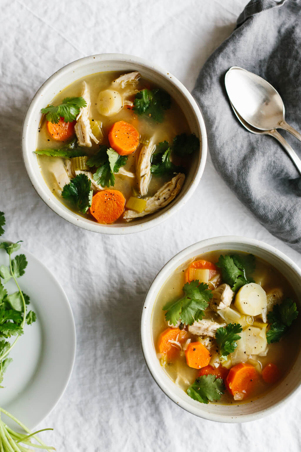 Chicken Soup Recipe For Cold
 Poached Chicken and Winter Ve able Soup
