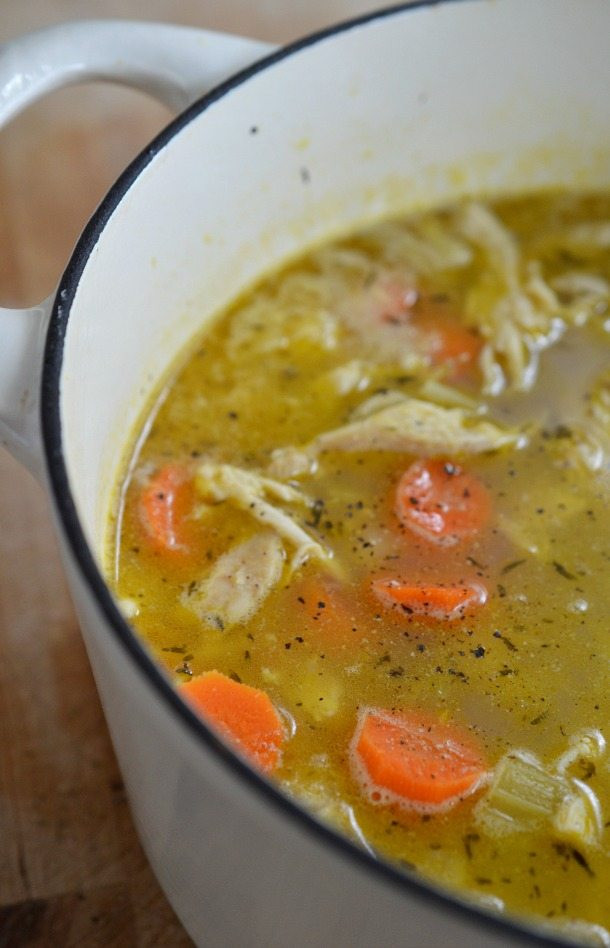 Chicken Soup Recipe For Cold
 Easy Chicken Soup Recipe with Lemon and Pepper