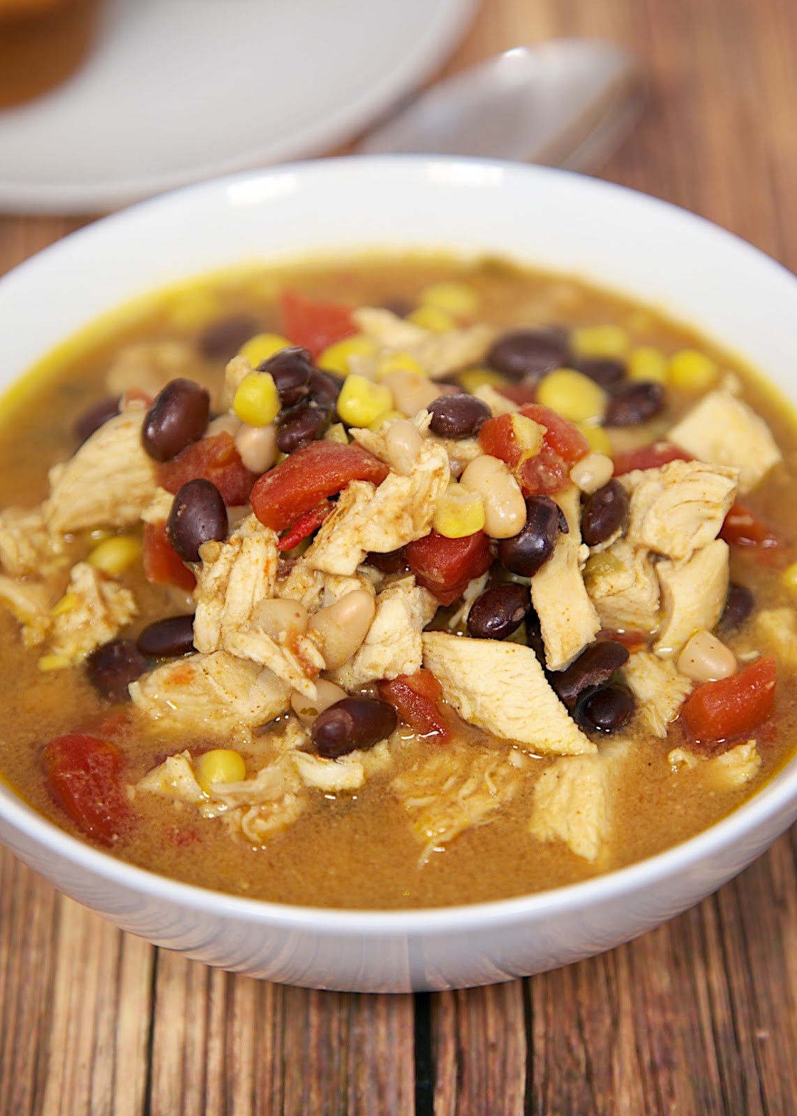 Chicken Taco Soup
 Slow Cooker Chicken Taco Soup