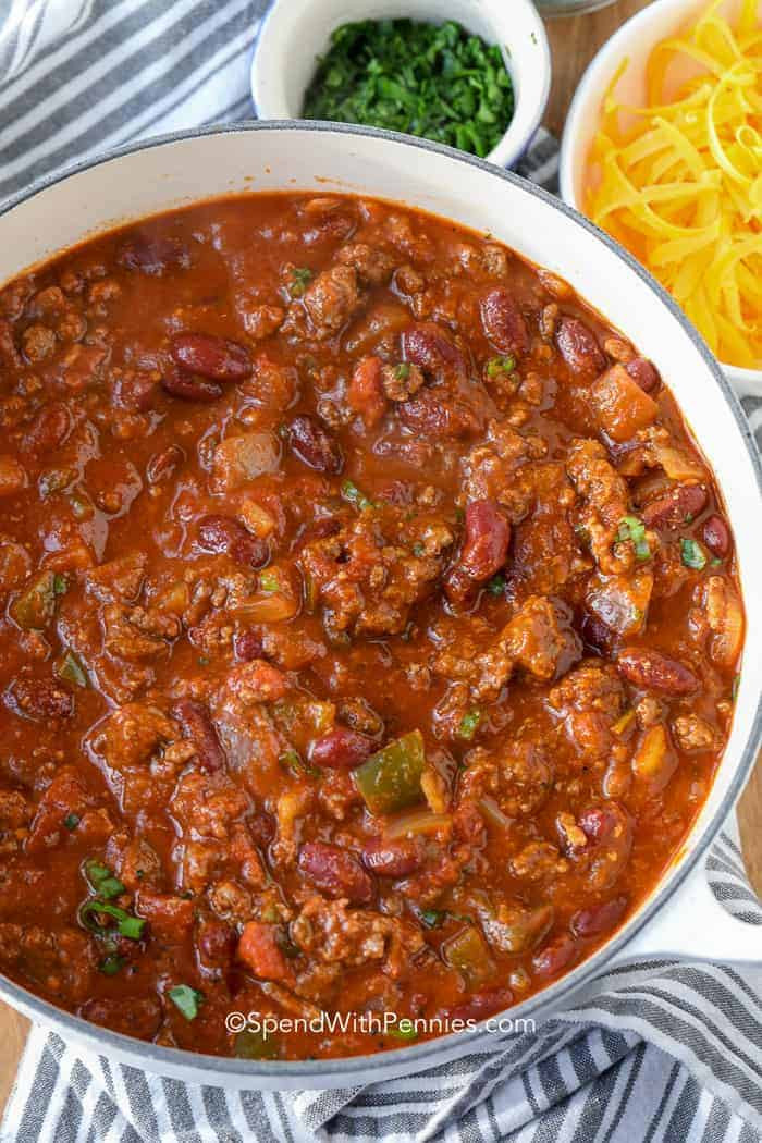 Chili Recipes With Beef
 The Best Chili Recipe EASY RECIPE Spend With Pennies