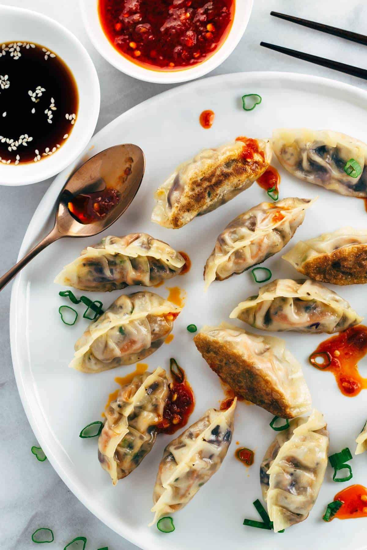 Chinese Vegetarian Recipes With Tofu
 Pan Fried Crispy Ve able Tofu Dumplings Recipe Jessica