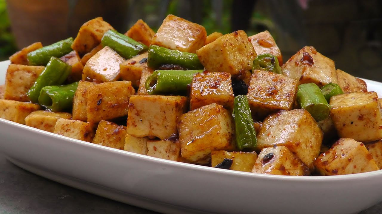 Chinese Vegetarian Recipes with tofu Unique Chinese tofu In Black Bean Sauce Vegan Ve Arian Recipe
