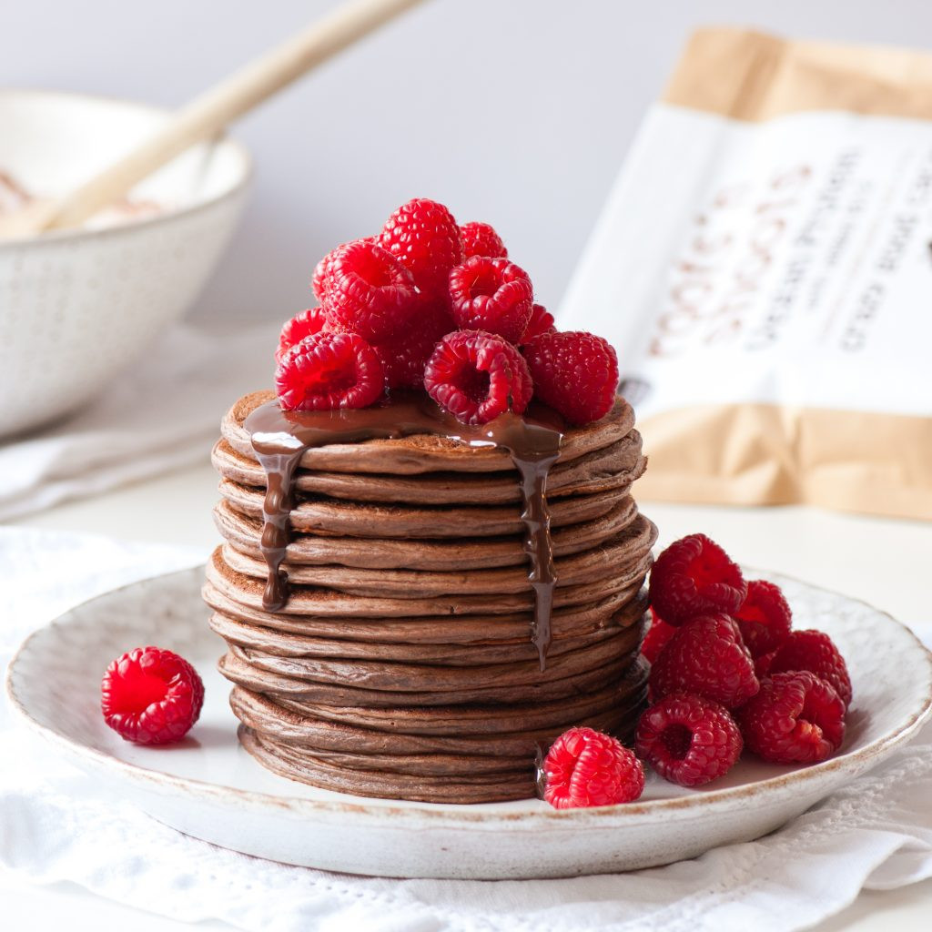 Chocolate Protein Pancakes
 CHOCOLATE PROTEIN PANCAKES