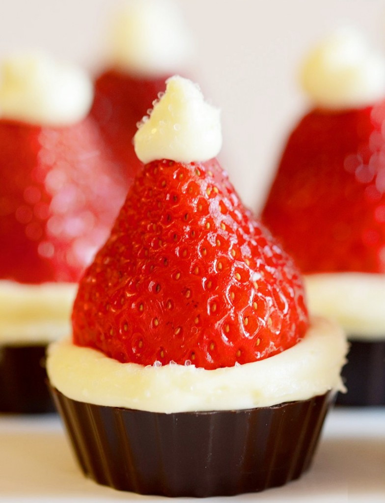 Christmas Desserts Recipes
 Santa Hat Mini Cheesecake Recipe – Christmas Party Dinner