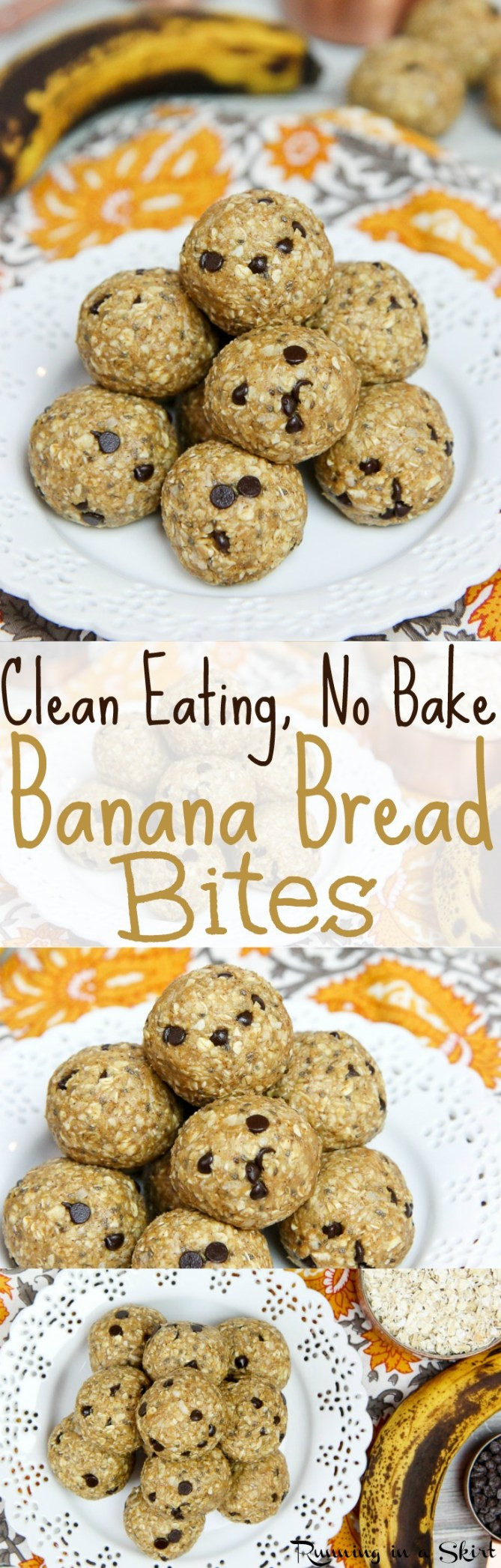 Clean Eating Banana Bread
 No Bake Banana Bread Bites recipe