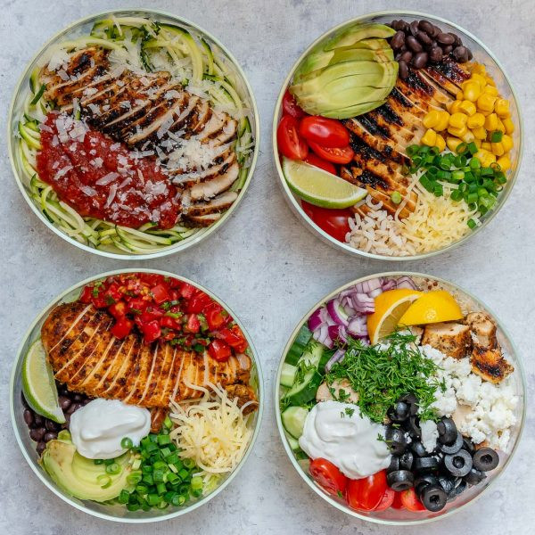 Clean Eating Dinner Ideas
 Grilled Chicken Meal Prep Bowls 4 Creative Ways for Clean