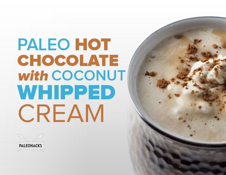 Coconut Cream Recipes Paleo
 Paleo Hot Chocolate with Coconut Whipped Cream