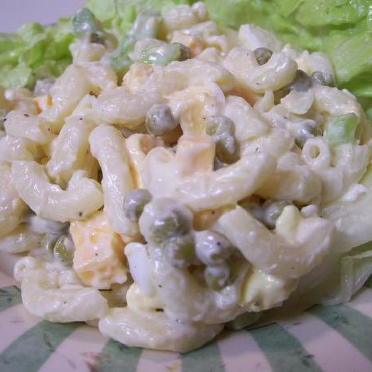 Cold Macaroni Salad With Cheese Cubes
 Cheddar Macaroni Salad Recipe in 2020