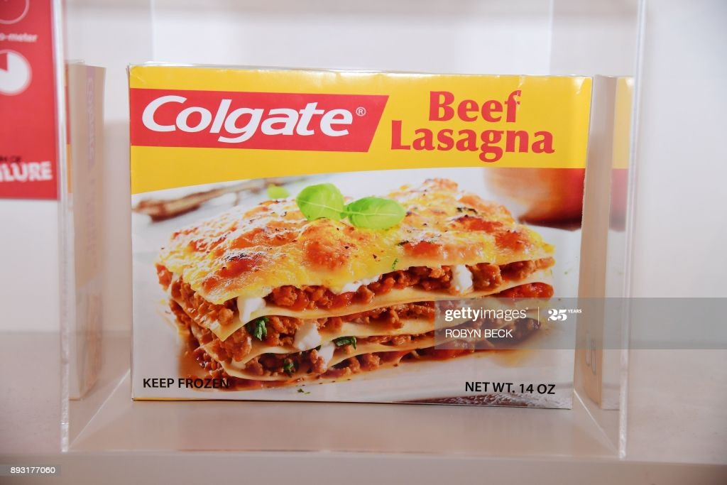 Colgate Beef Lasagna
 The packaging from a Colgate Beef Lasagna frozen entree