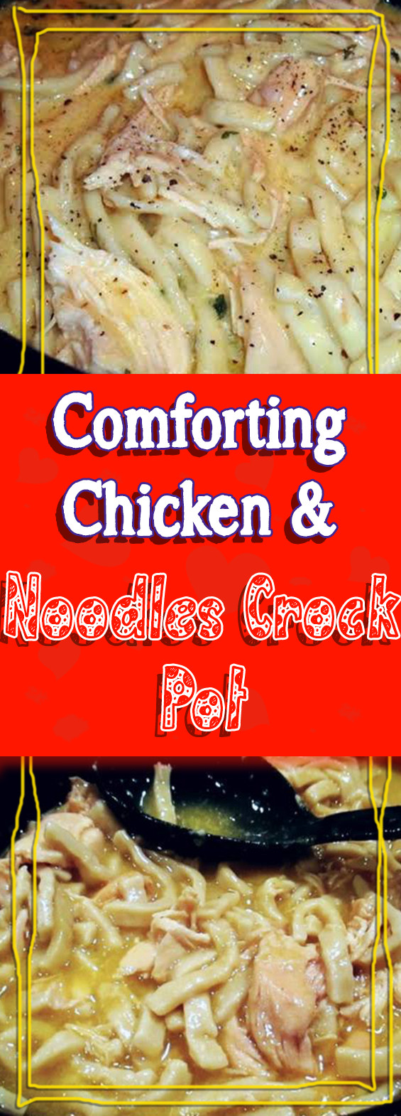 Comforting Chicken &amp; Noodles Crock Pot
 forting Chicken & Noodles Crock Pot Flavors Family