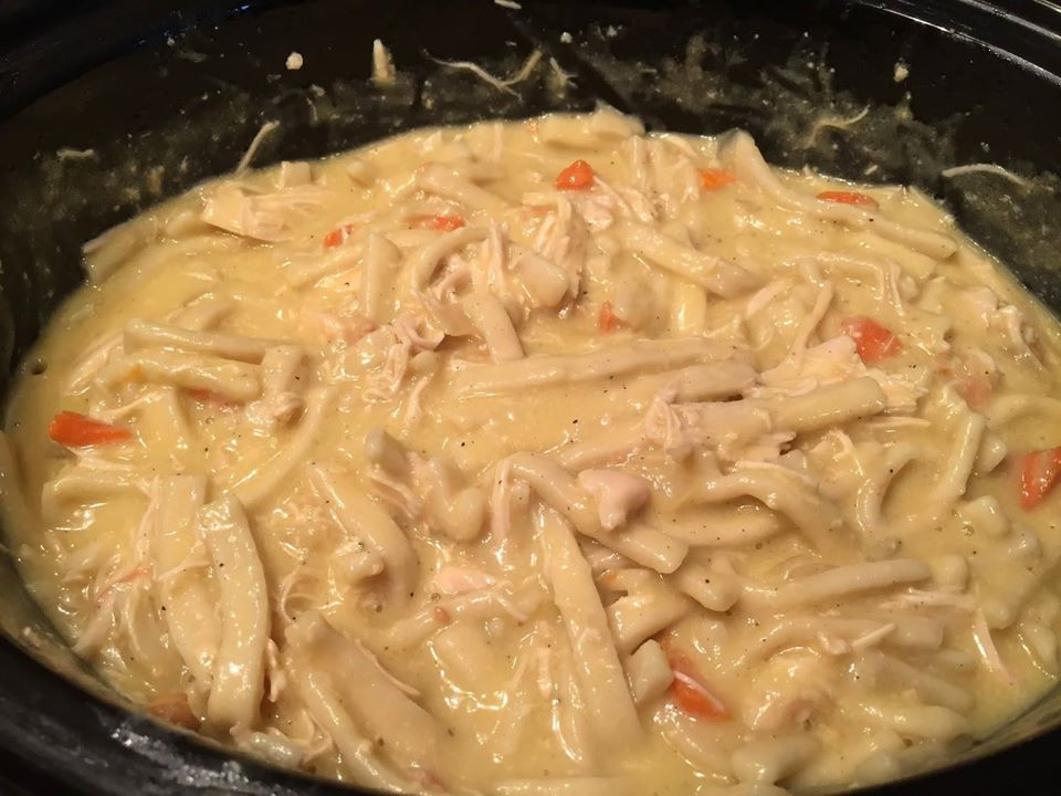 Comforting Chicken &amp; Noodles Crock Pot
 FORTING CHICKEN & NOODLES CROCK POT
