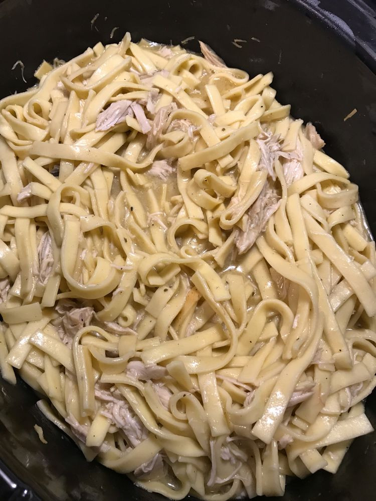 Comforting Chicken &amp; Noodles Crock Pot
 forting Chicken & Noodles Crock Pot Grandma s Simple