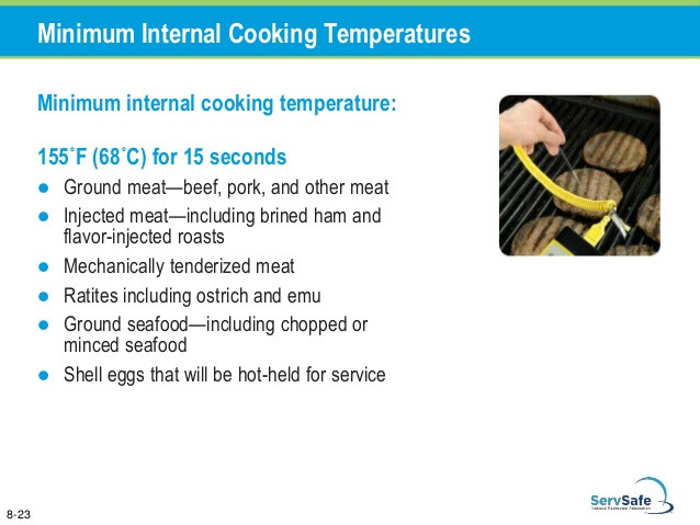Cook Ground Beef To A Minimum Internal Temperature Of
 Chapter 8 The Flow of Food Preparation