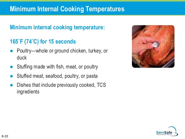 Cook Ground Beef To A Minimum Internal Temperature Of
 Chapter 8 The Flow of Food Preparation