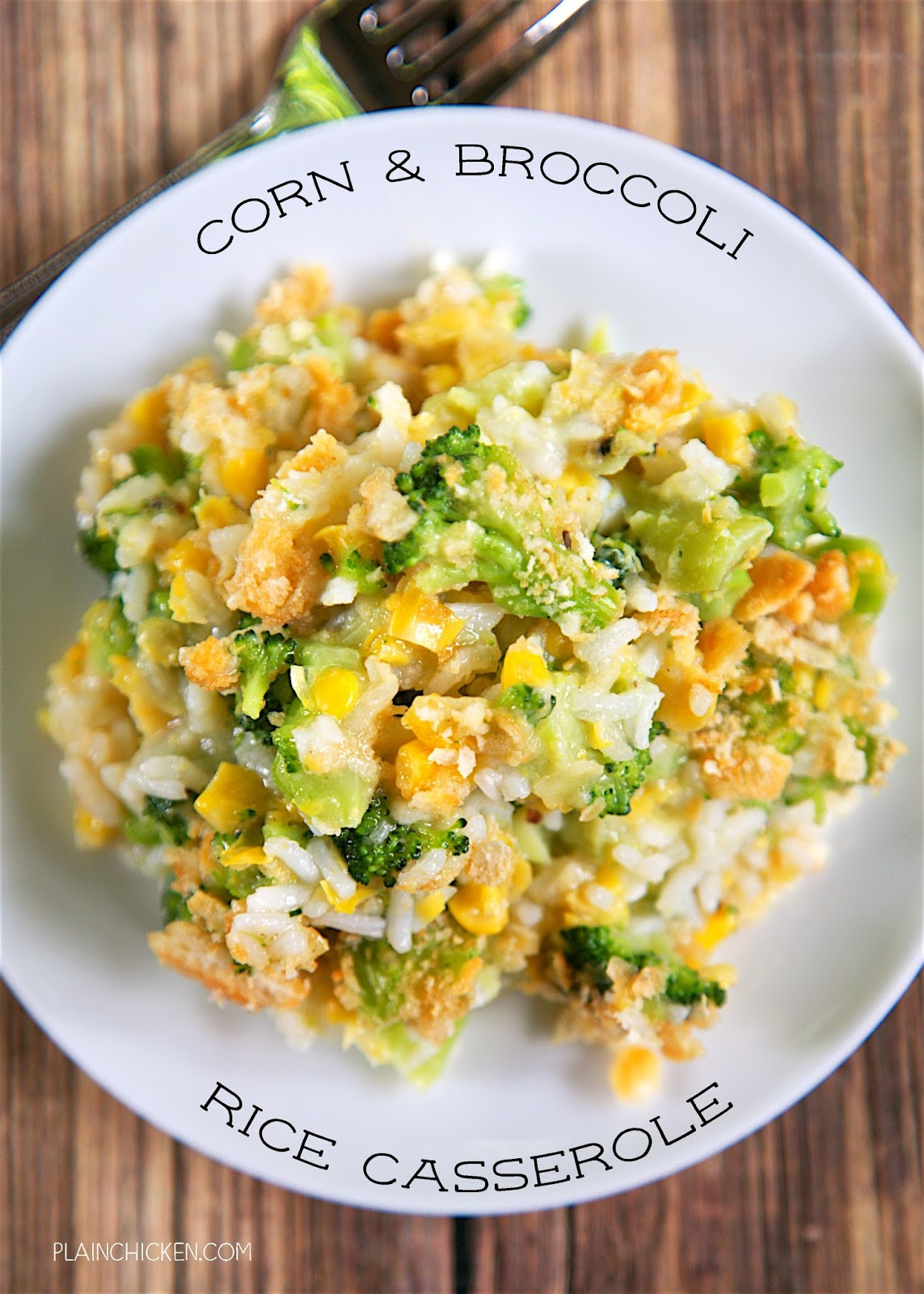Corn And Rice Casserole
 Corn and Broccoli Rice Casserole
