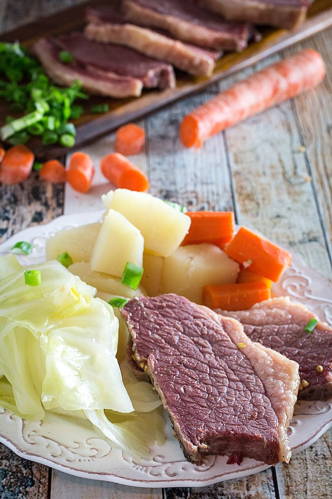Corn Beef And Cabbage Slow Cooker
 Slow Cooker Corned Beef And Cabbage • Dishing Delish