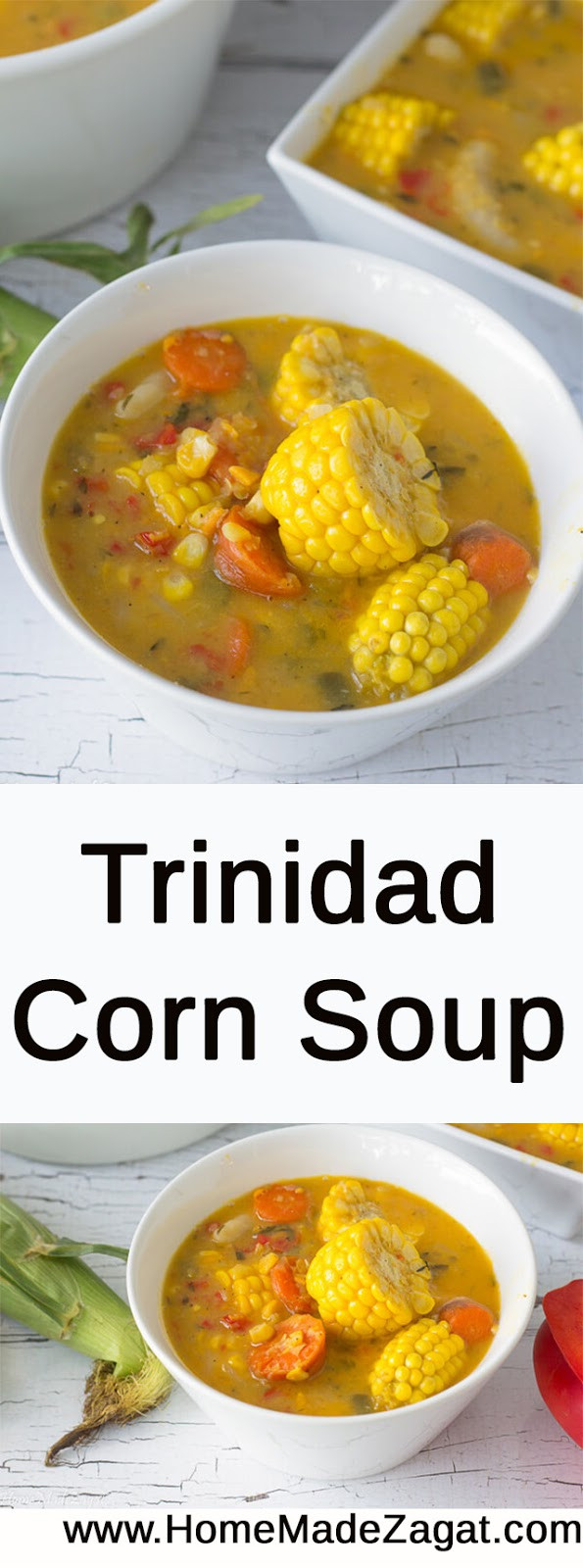 Corn Soup Recipe
 Traditional Trinidad Corn Soup