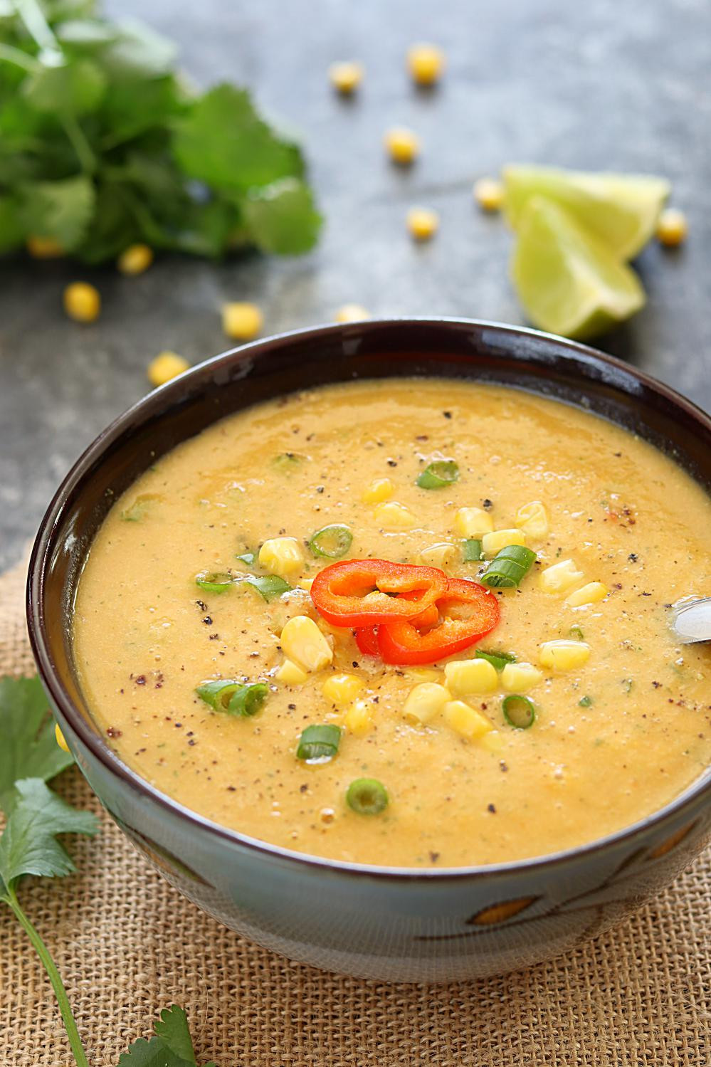 Corn Soup Recipe
 Veggie Mexican corn soup step by step creamy Mexican