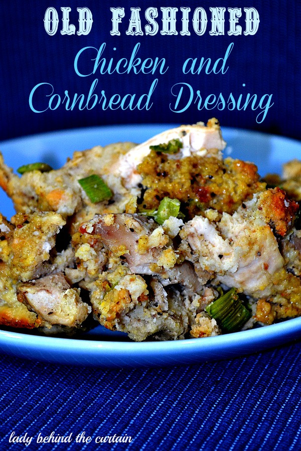 Cornbread Dressing With Chicken
 Old Fashioned Chicken and Cornbread Dressing