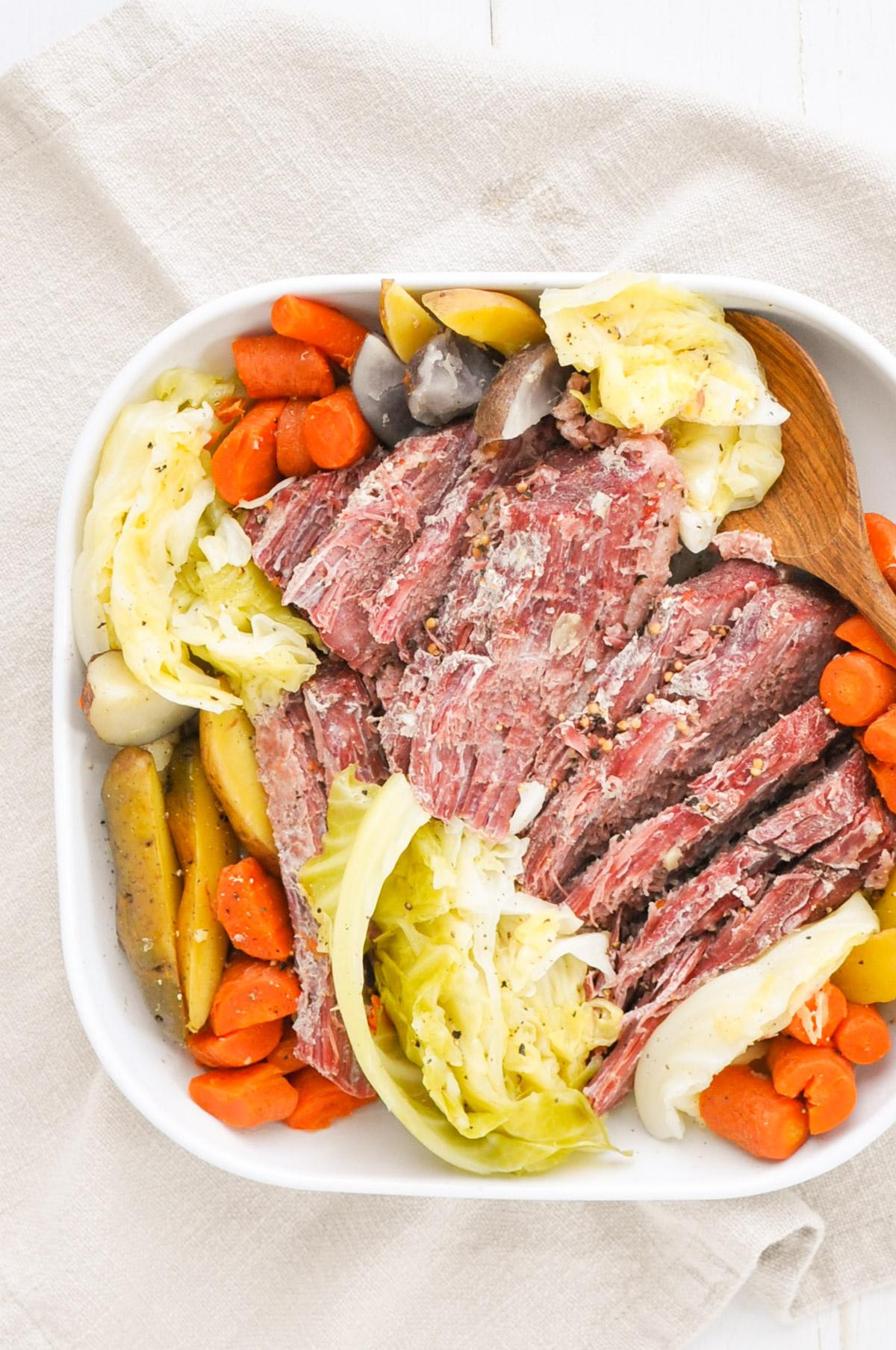 Corned Beef And Cabbage Calories
 Instant Pot Corned Beef and Cabbage Nourish Nutrition Blog
