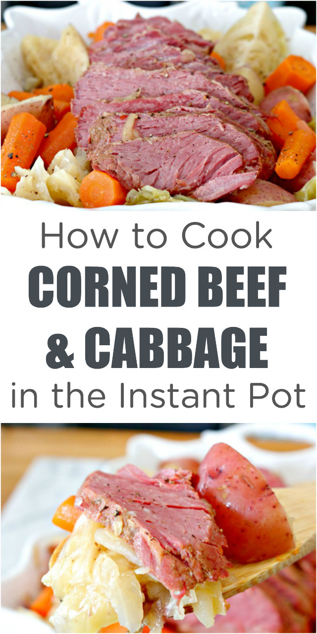 Corned Beef And Cabbage In Instant Pot
 How to Cook Instant Pot Corned Beef and Cabbage Mom 4 Real