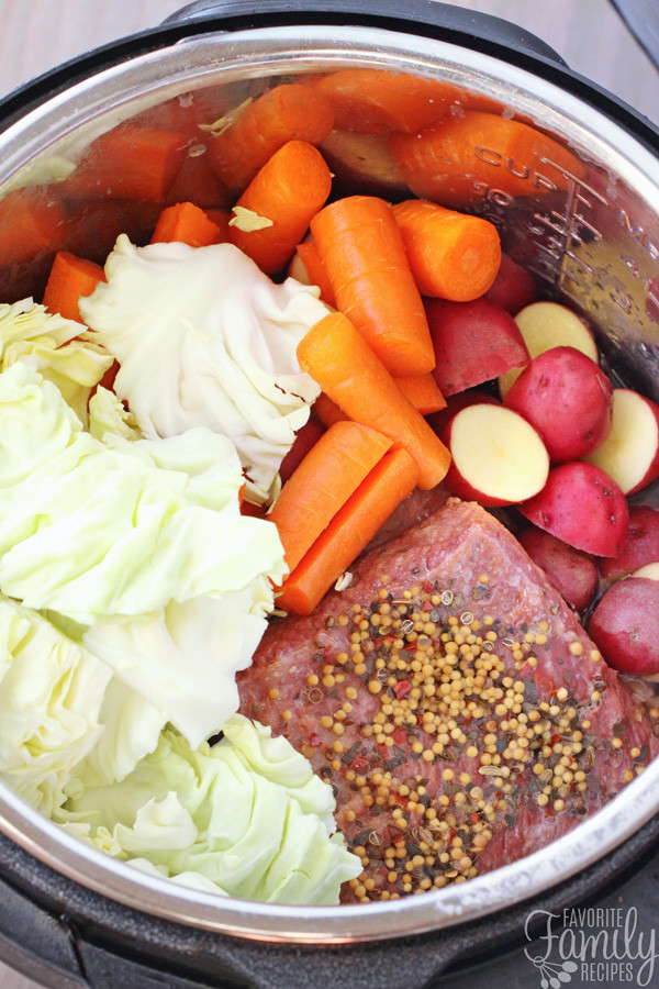 Corned Beef And Cabbage In Instant Pot
 Instant Pot Corned Beef and Cabbage Favorite Family Recipes