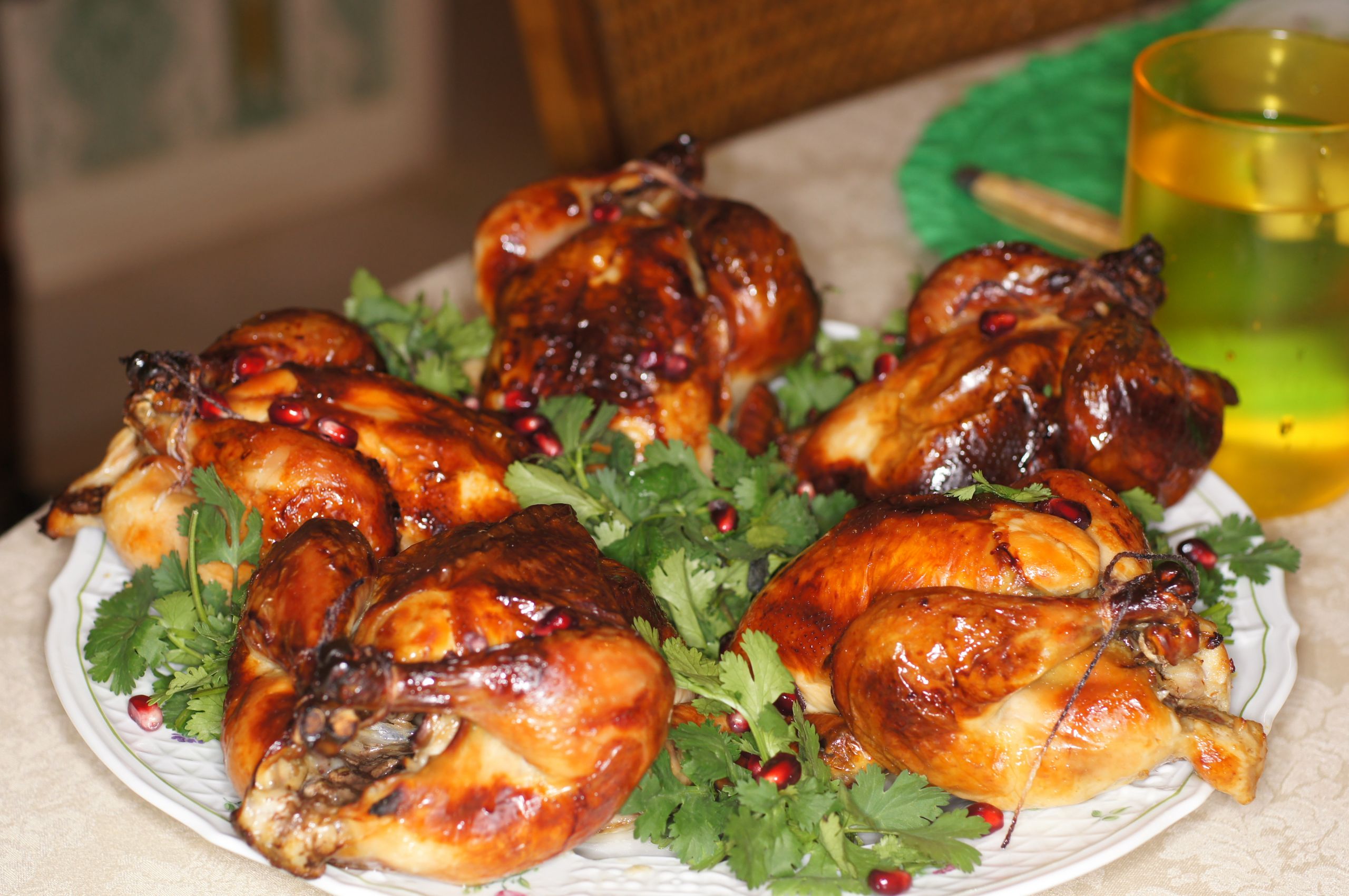 Cornish Game Hens Recipes
 Roasted Brined Cornish Game Hens with Pomegranate Sauce