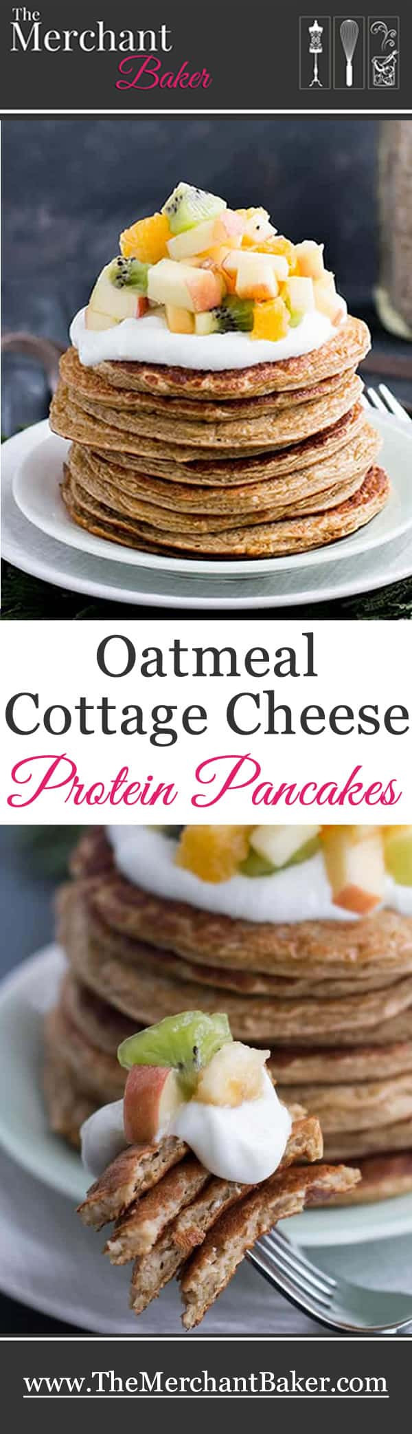 Cottage Cheese Oat Pancakes
 Oatmeal Cottage Cheese Protein Pancakes The Merchant Baker