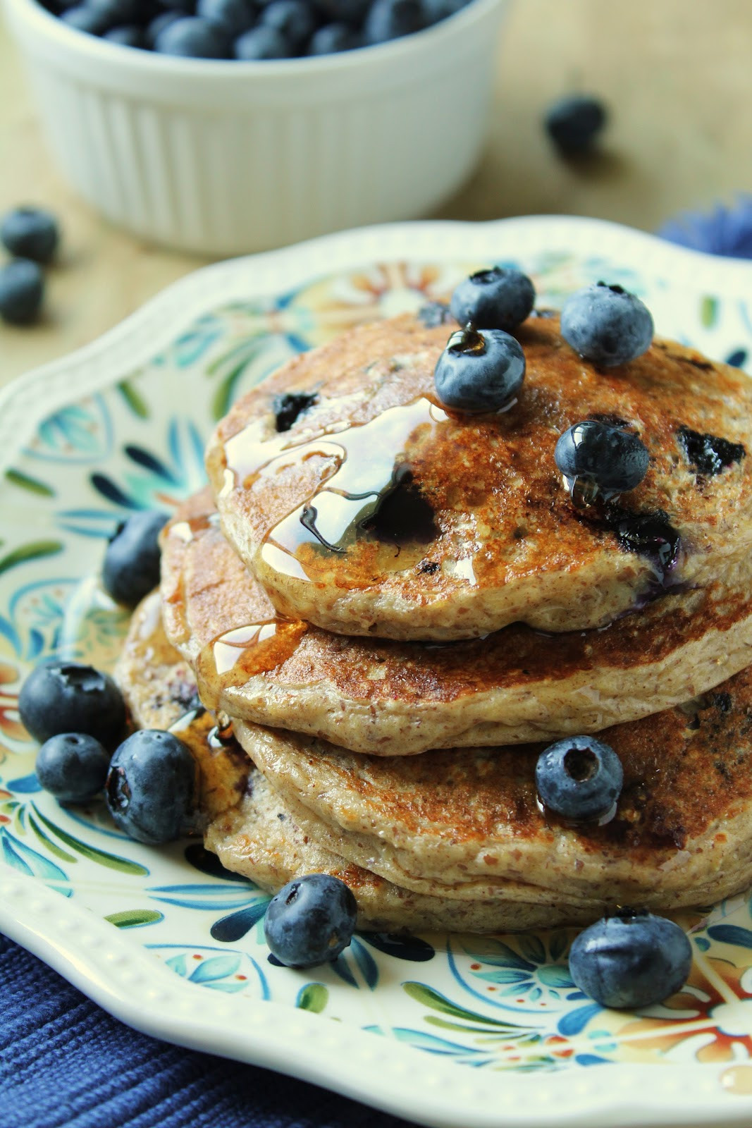 Cottage Cheese Oat Pancakes
 Oatmeal Cottage Cheese Pancakes with Blueberries
