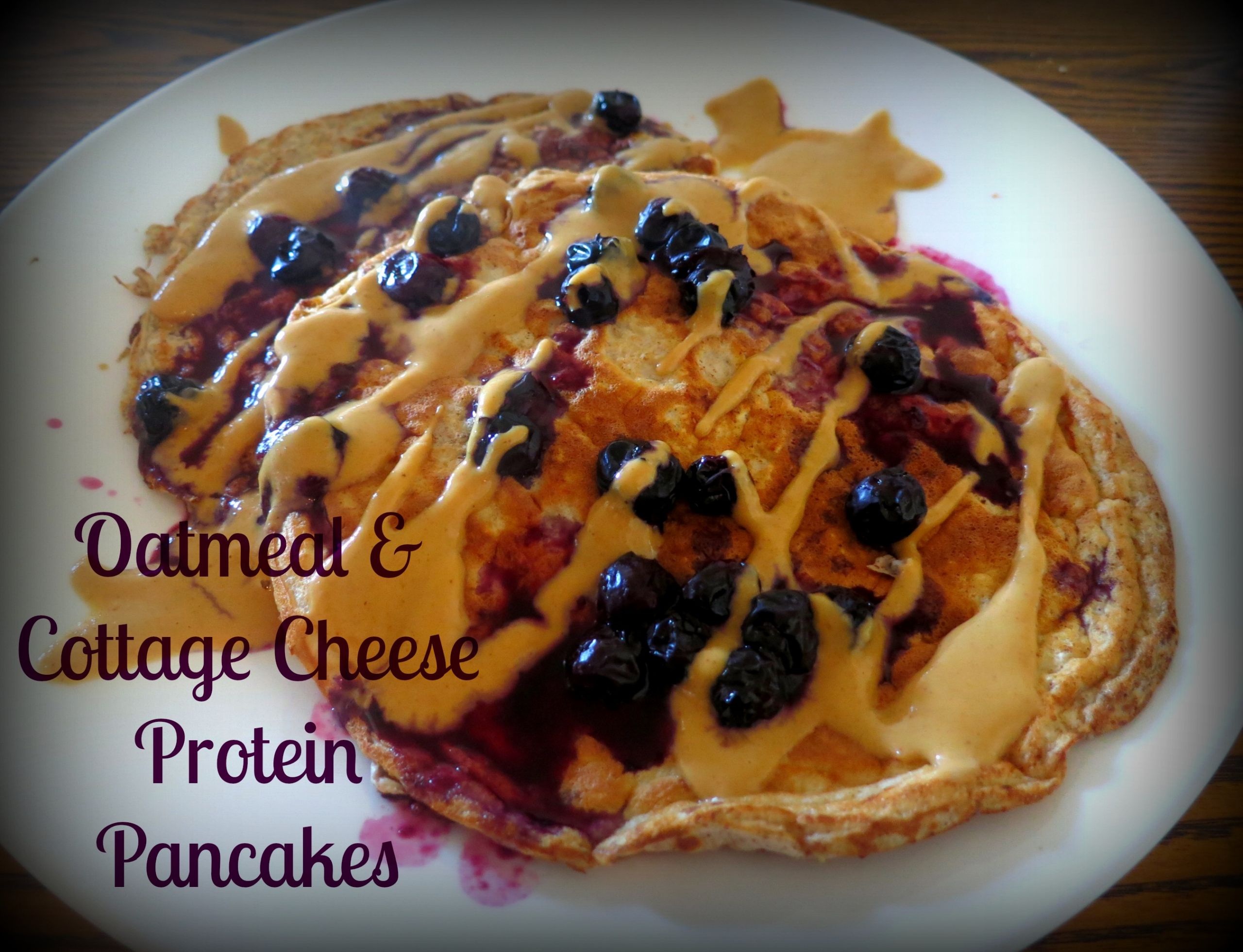 Cottage Cheese Oat Pancakes
 Oatmeal & Cottage Cheese Protein Pancakes